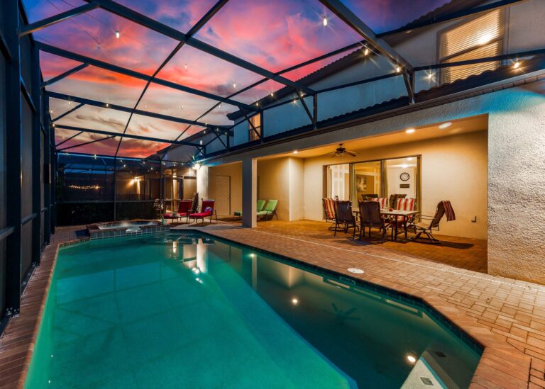 Luxury vacation rental pool home in the Greater Orlando Florida area managed by Blue Gems Management
