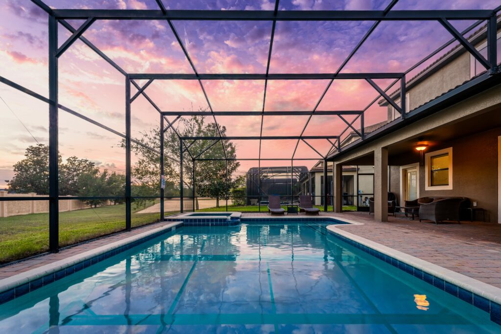 Davenport Florida vacation rental pool home managed by Blue Gems with property management cost breakdown