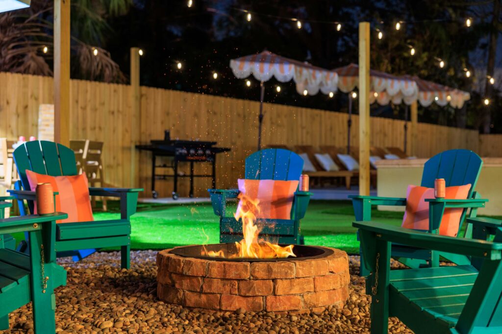 Outdoor pool area at a Clearwater vacation rental